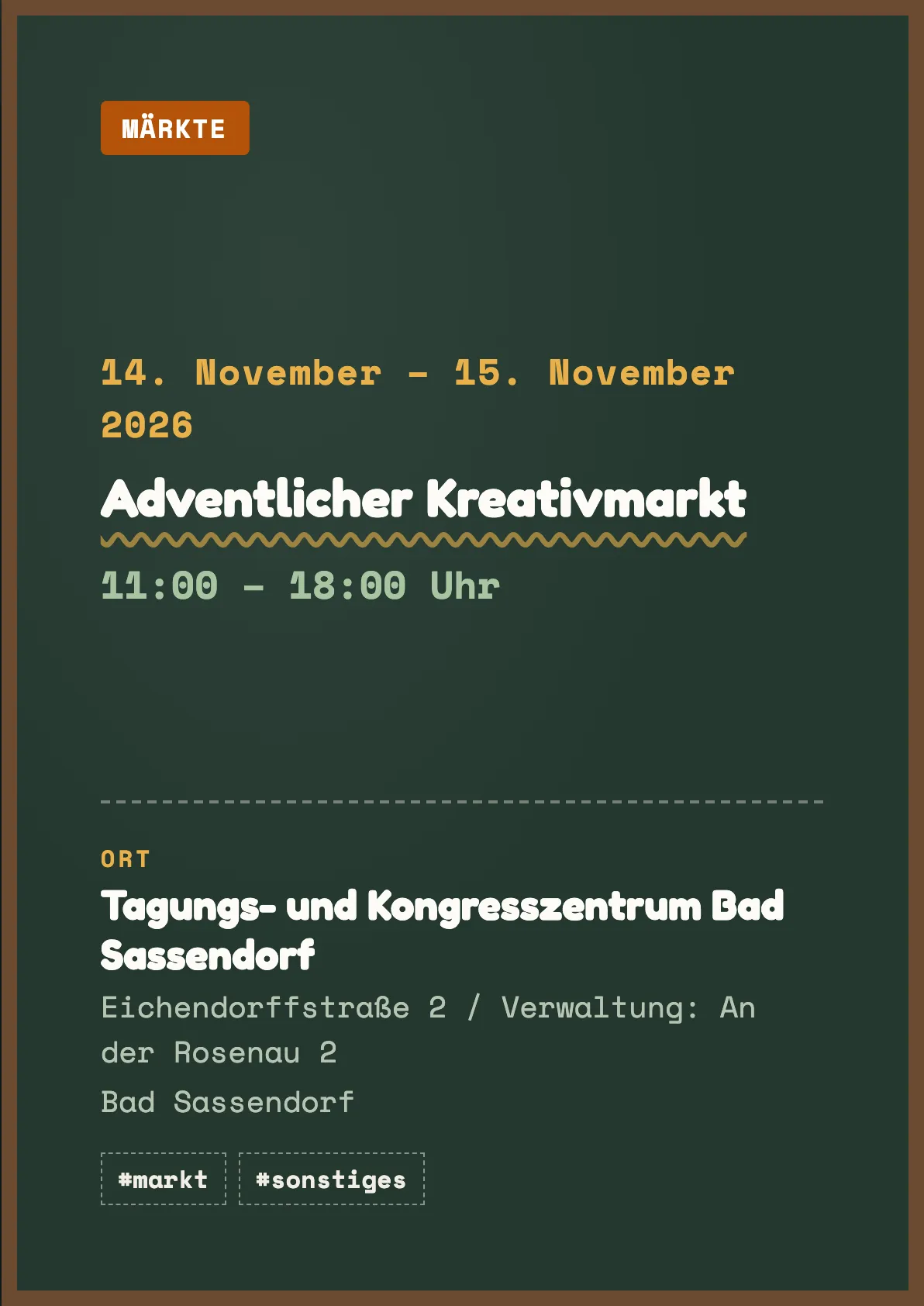 Veranstaltungsflyer