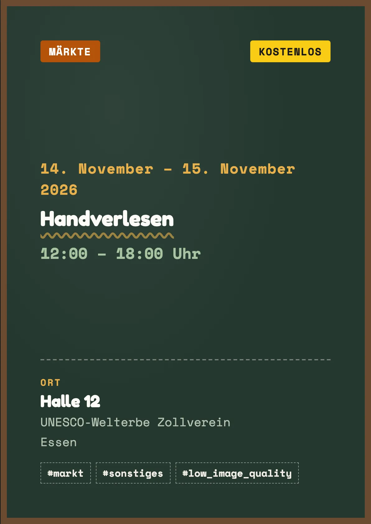 Veranstaltungsflyer