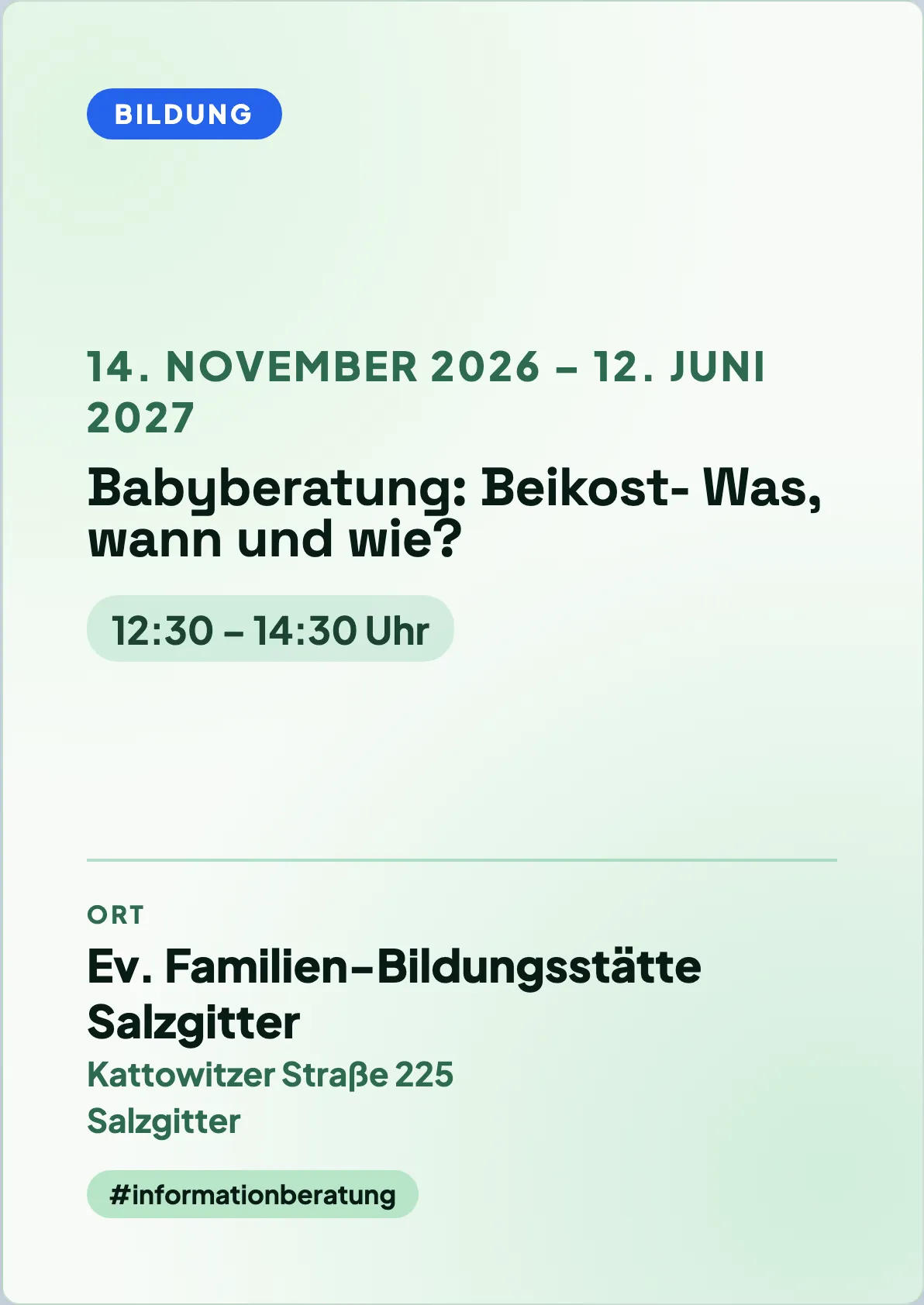Veranstaltungsflyer