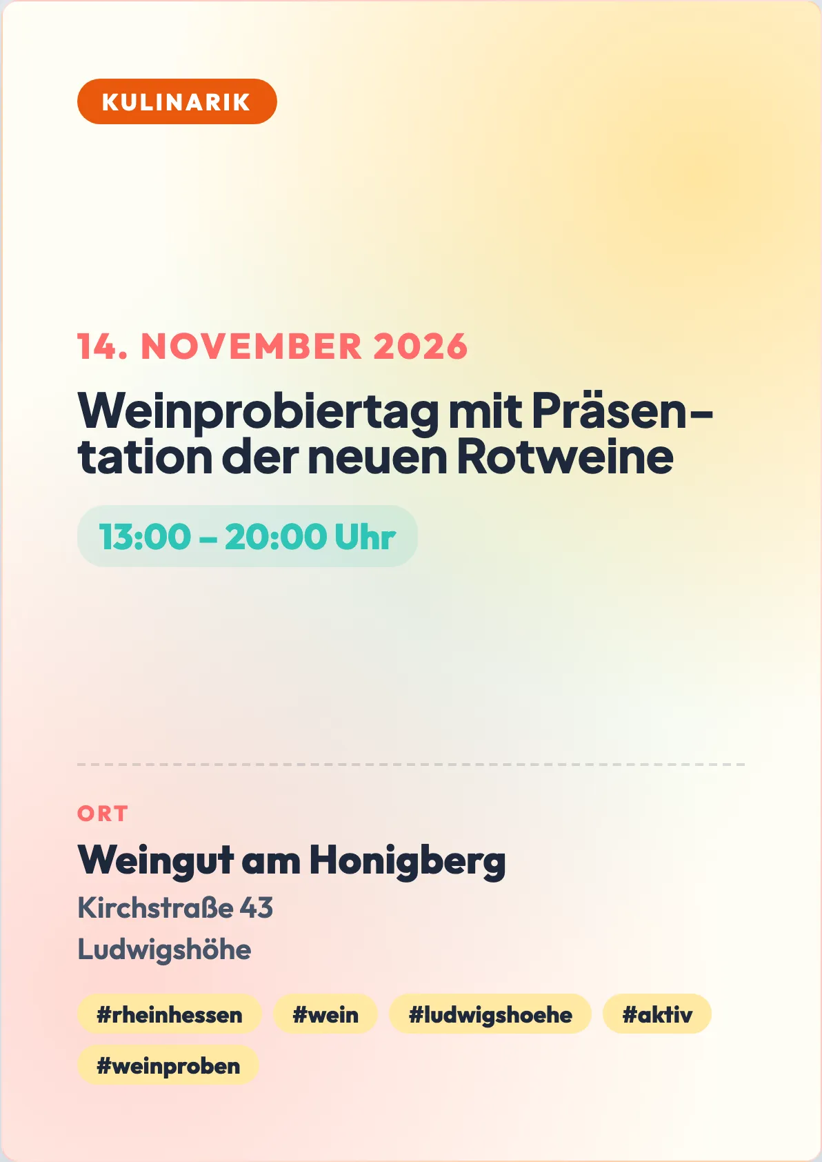 Veranstaltungsflyer