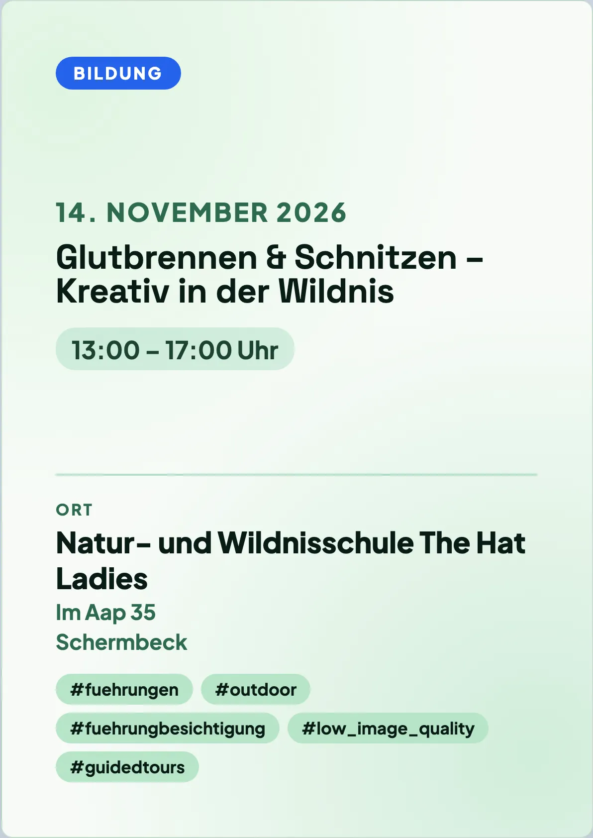 Veranstaltungsflyer