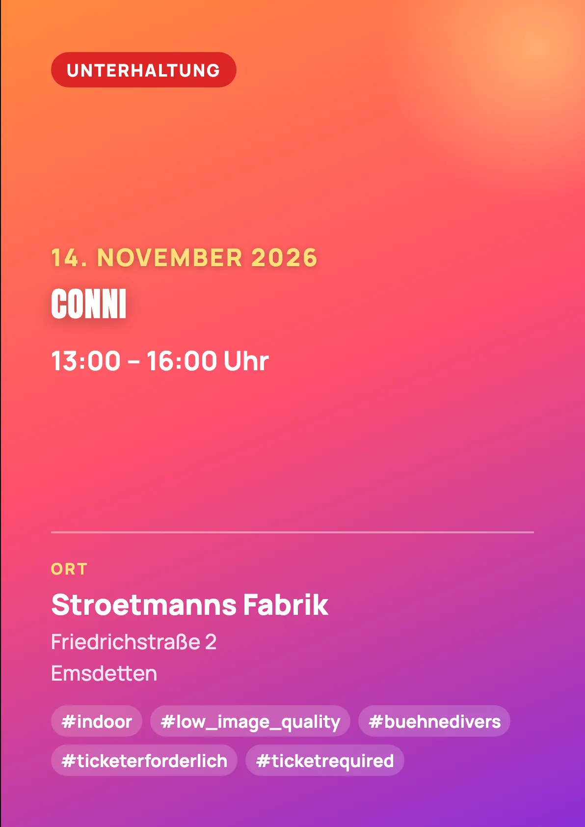 Veranstaltungsflyer