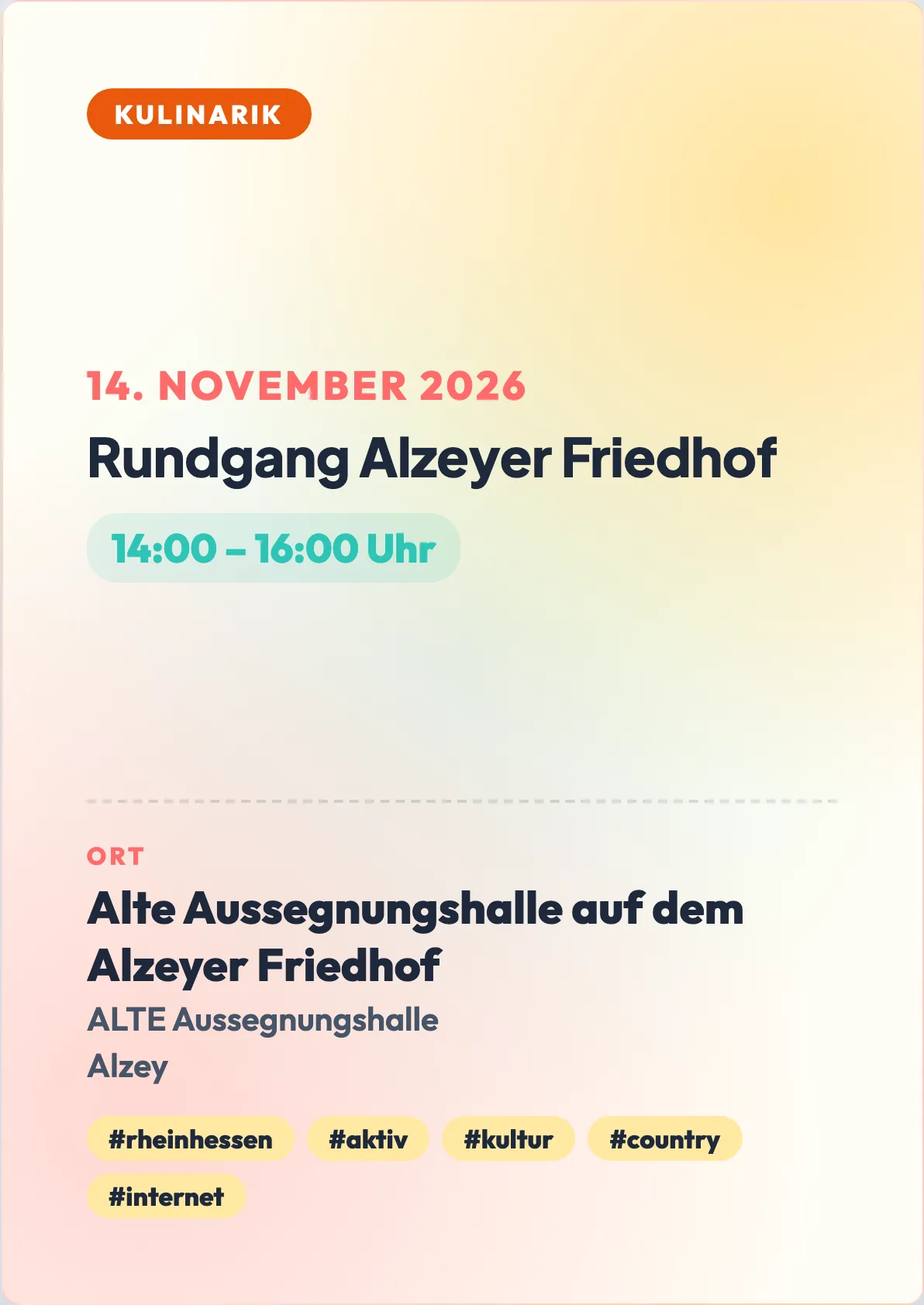 Veranstaltungsflyer