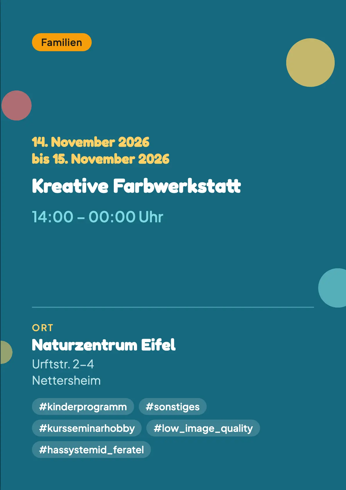 Veranstaltungsflyer