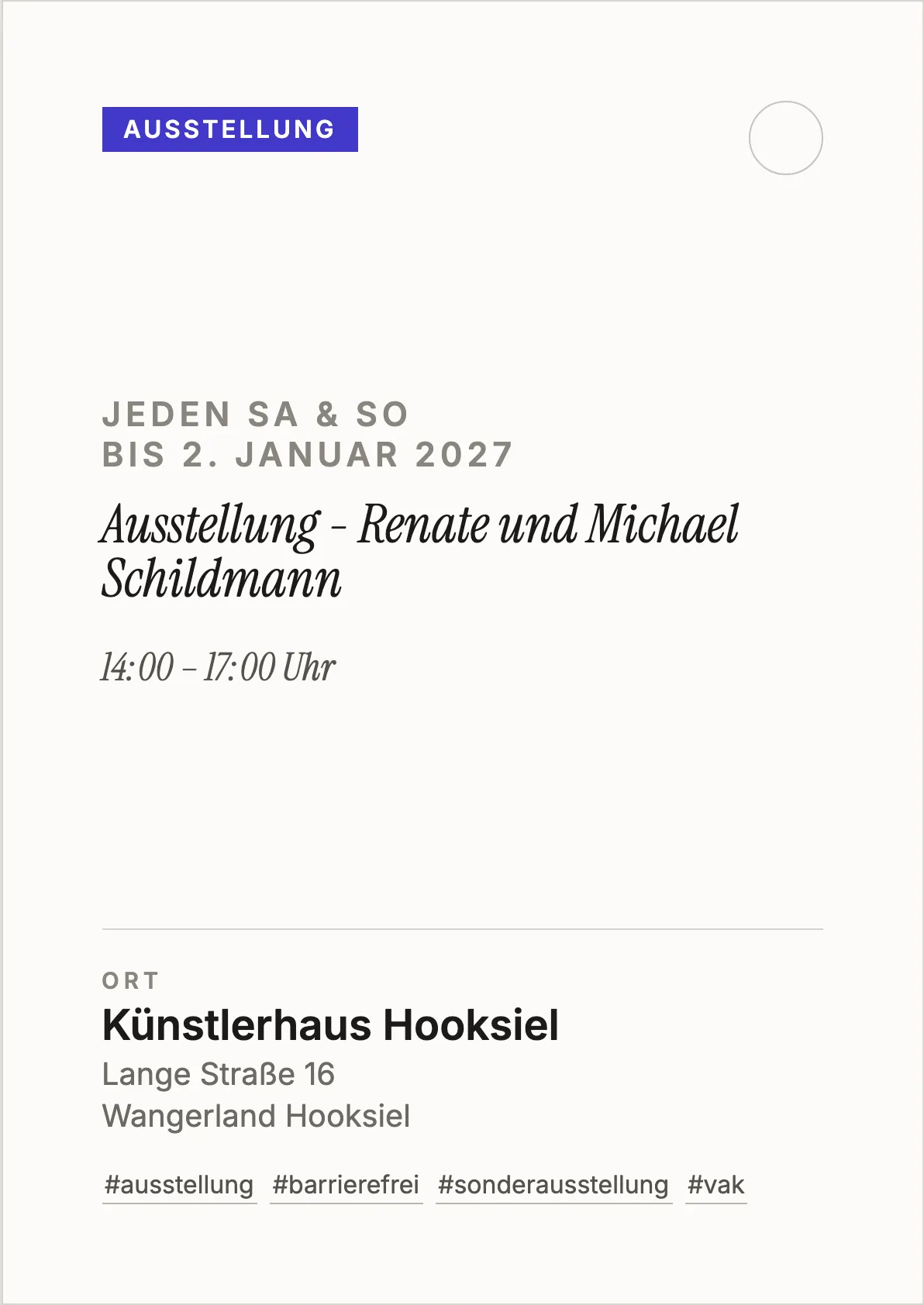 Veranstaltungsflyer