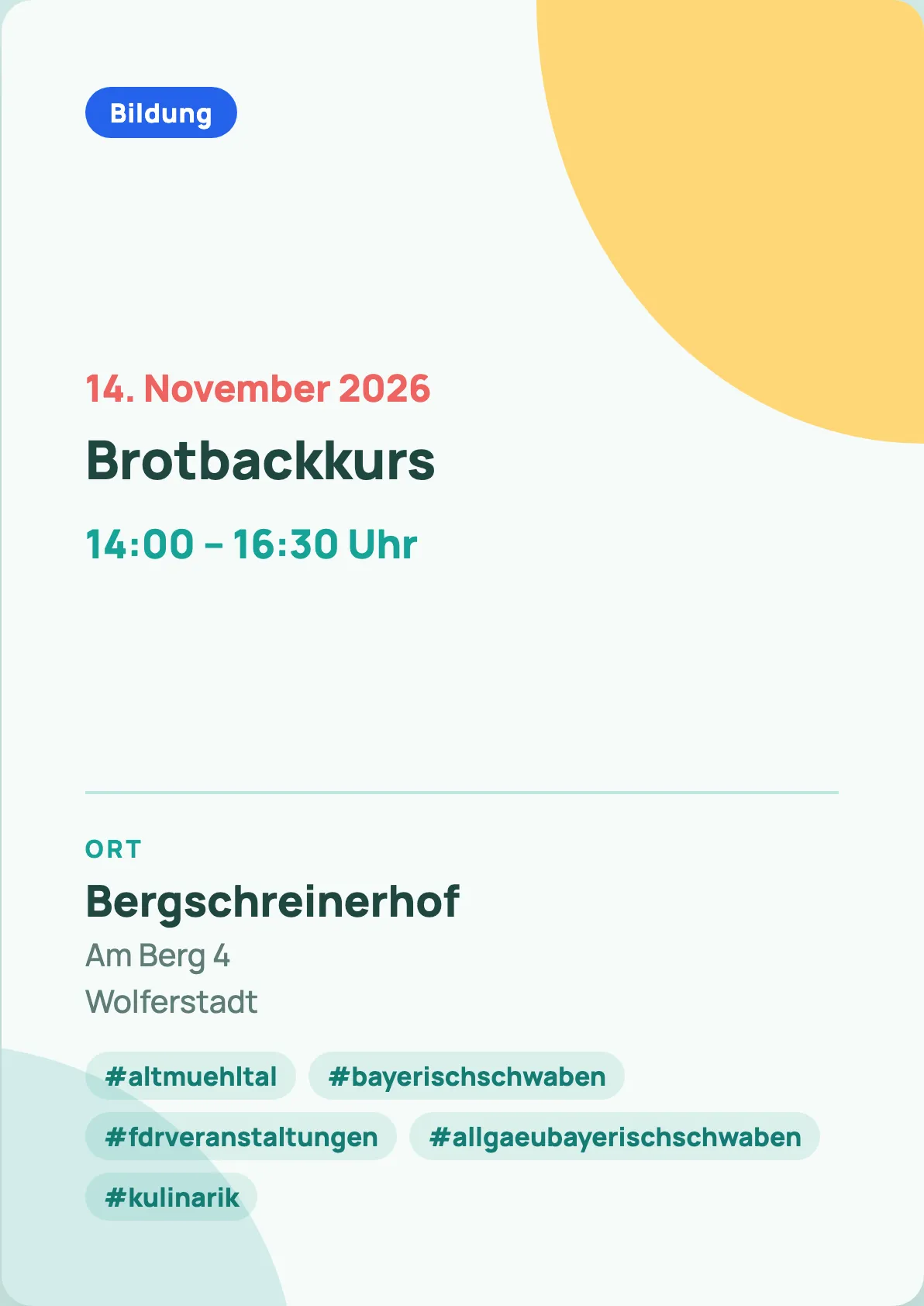 Veranstaltungsflyer