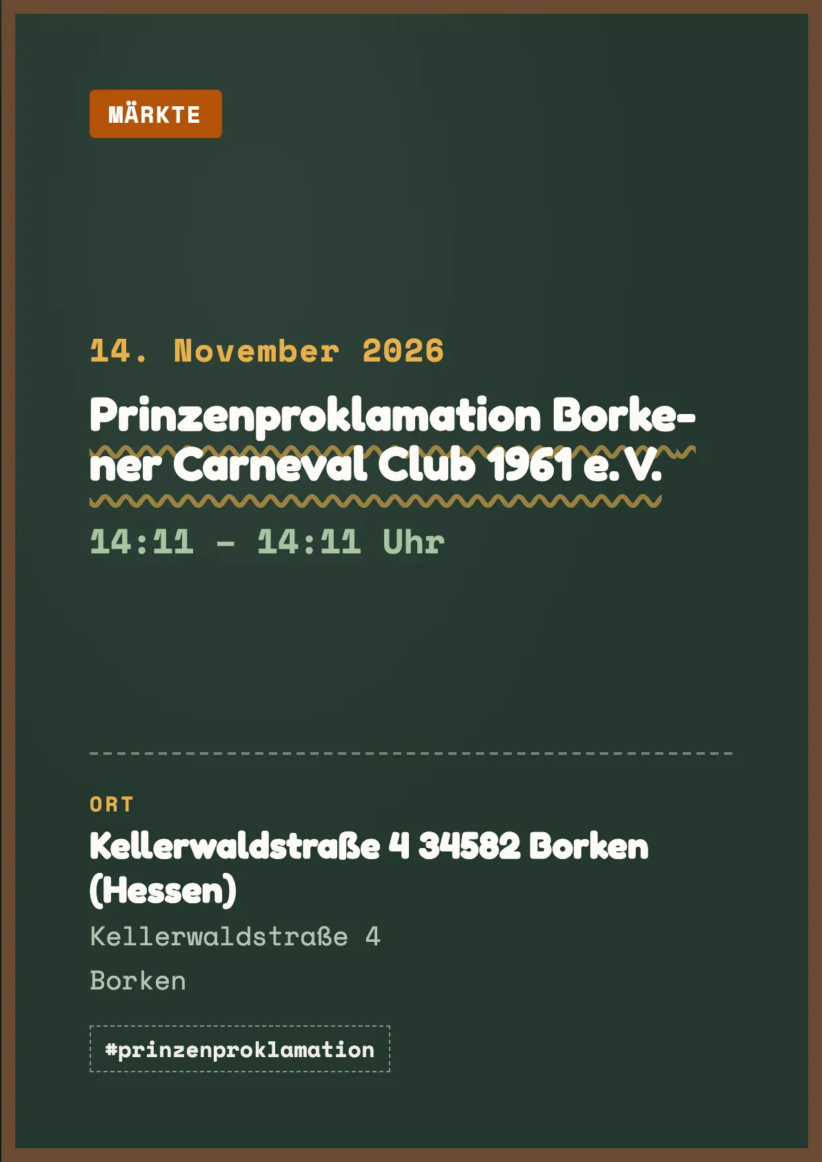 Veranstaltungsflyer