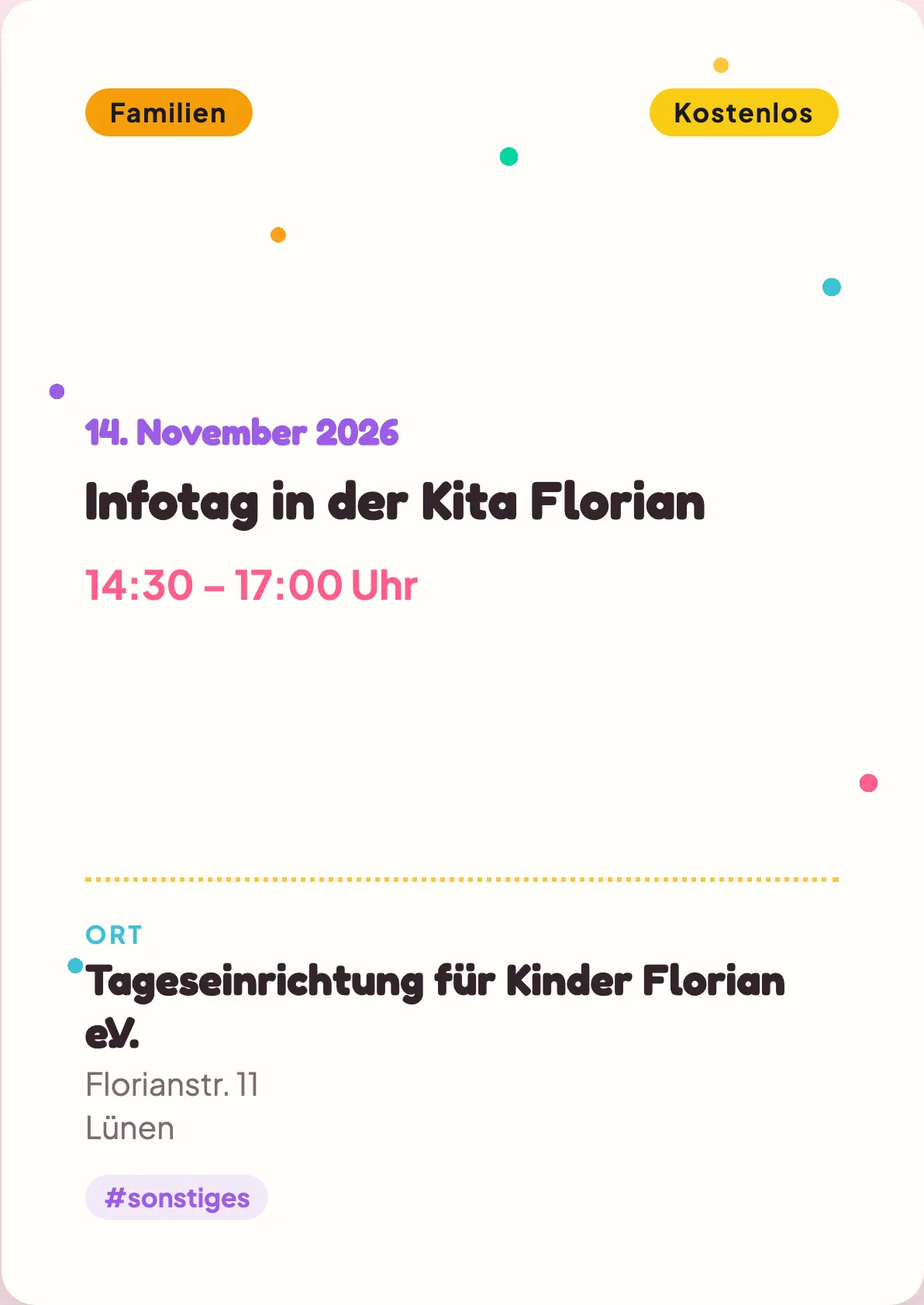 Veranstaltungsflyer