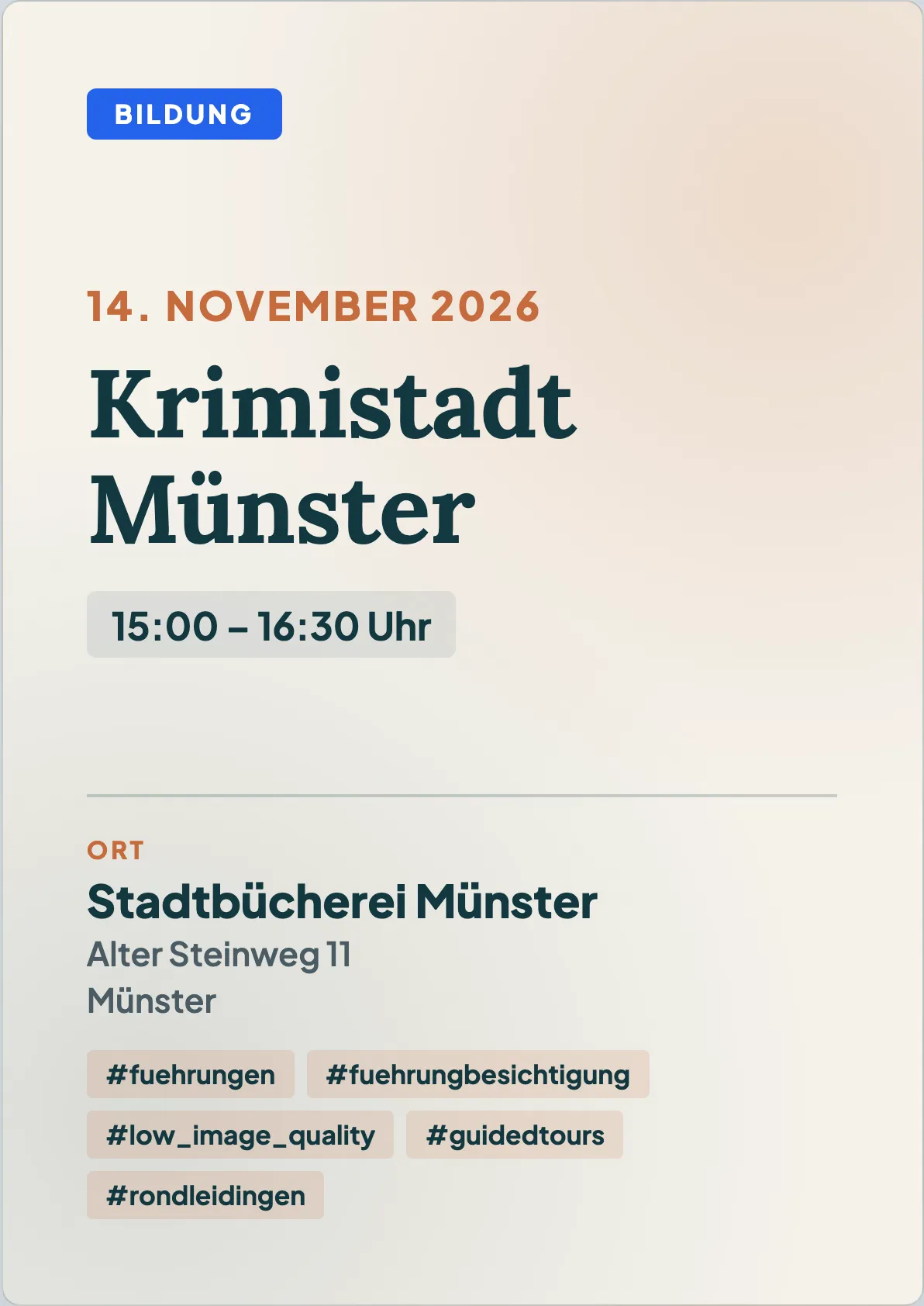 Veranstaltungsflyer