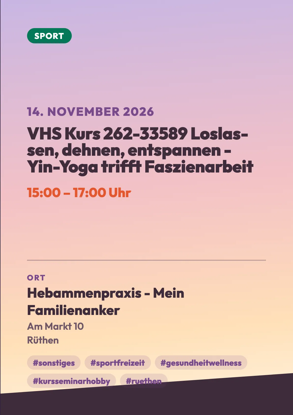 Veranstaltungsflyer