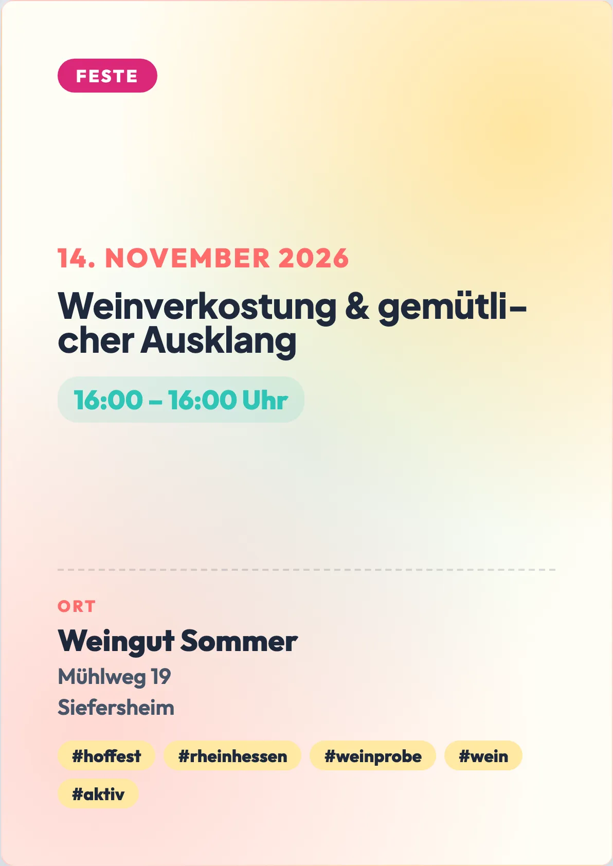 Veranstaltungsflyer