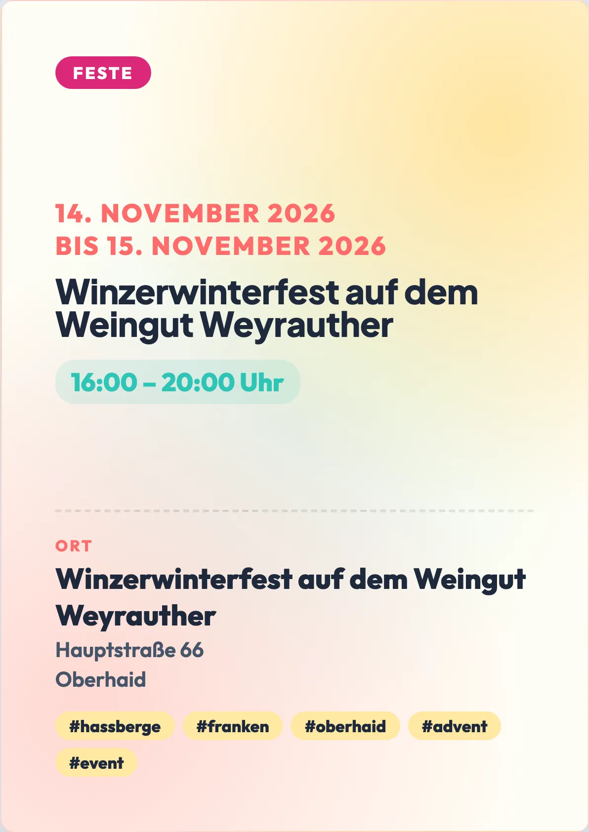 Veranstaltungsflyer