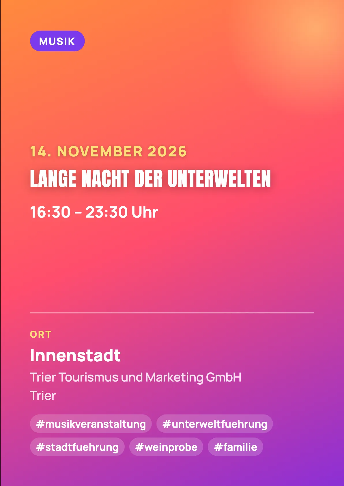Veranstaltungsflyer