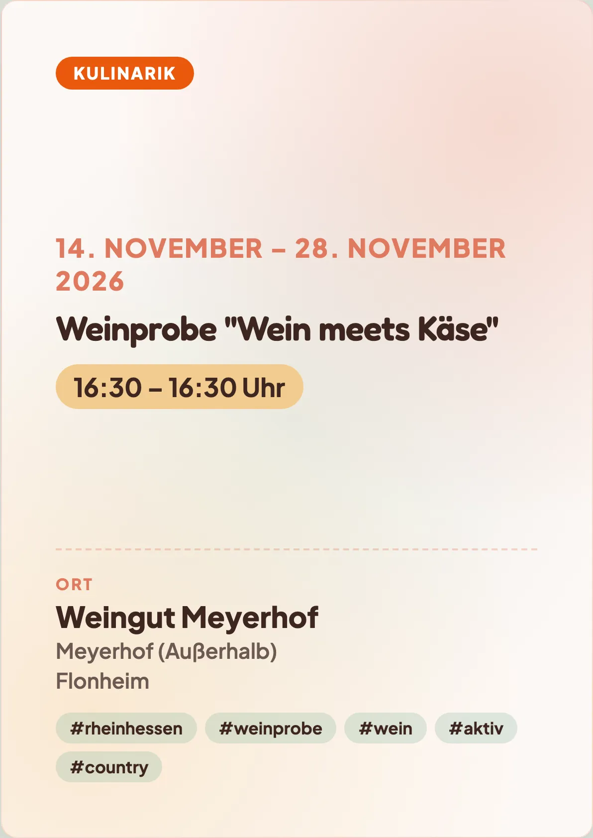 Veranstaltungsflyer