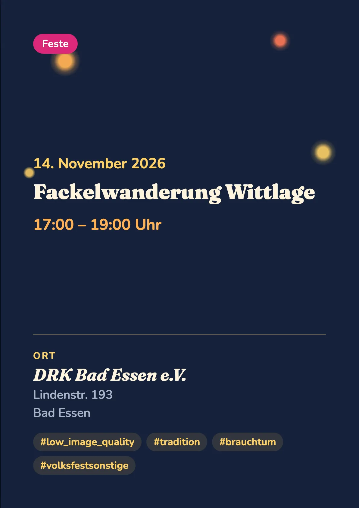Veranstaltungsflyer