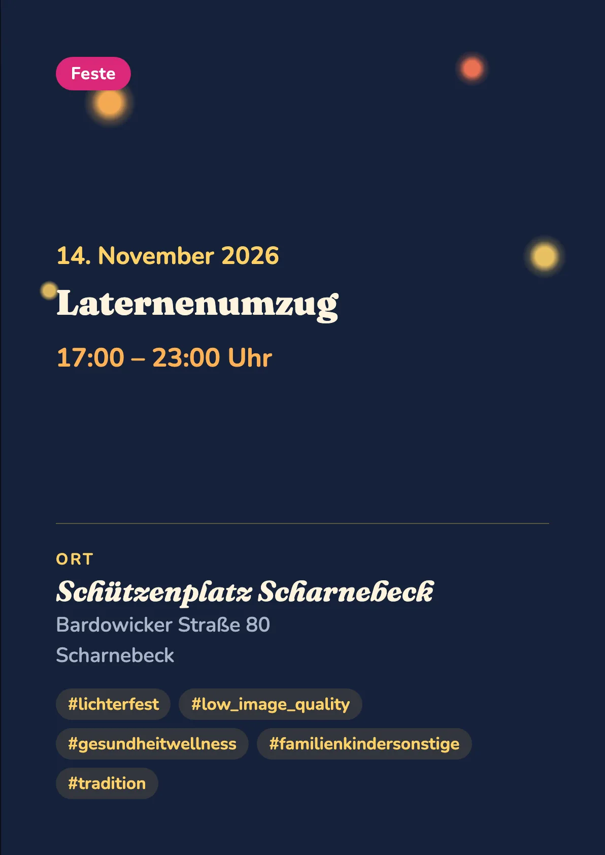 Veranstaltungsflyer