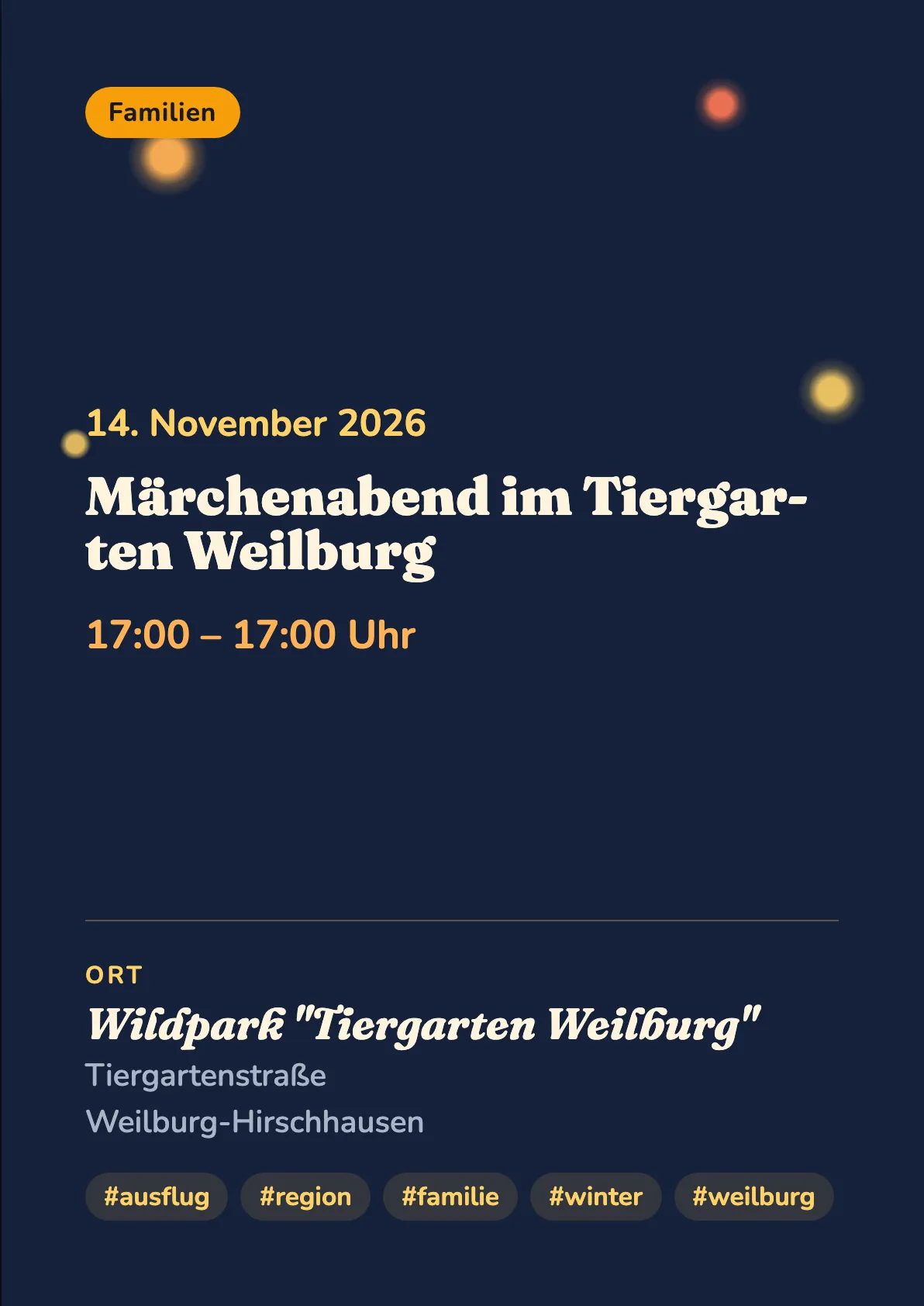 Veranstaltungsflyer