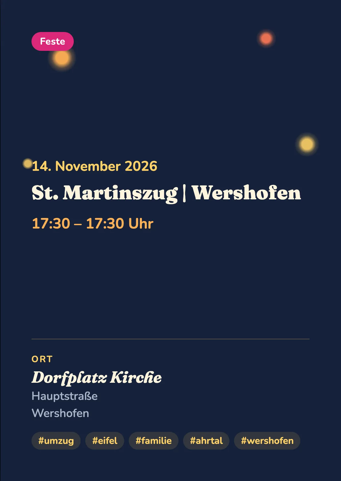 Veranstaltungsflyer