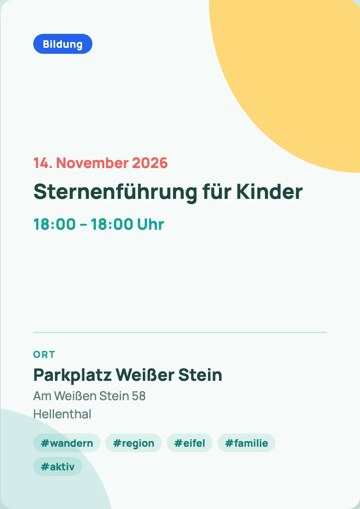 Veranstaltungsflyer