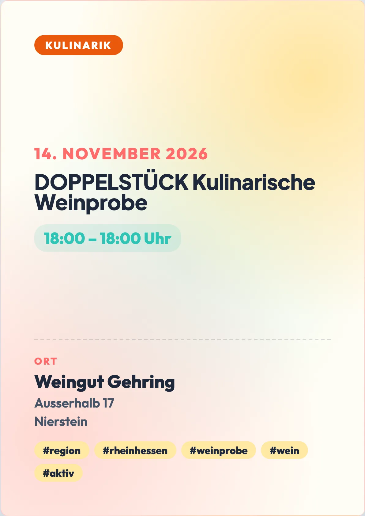 Veranstaltungsflyer