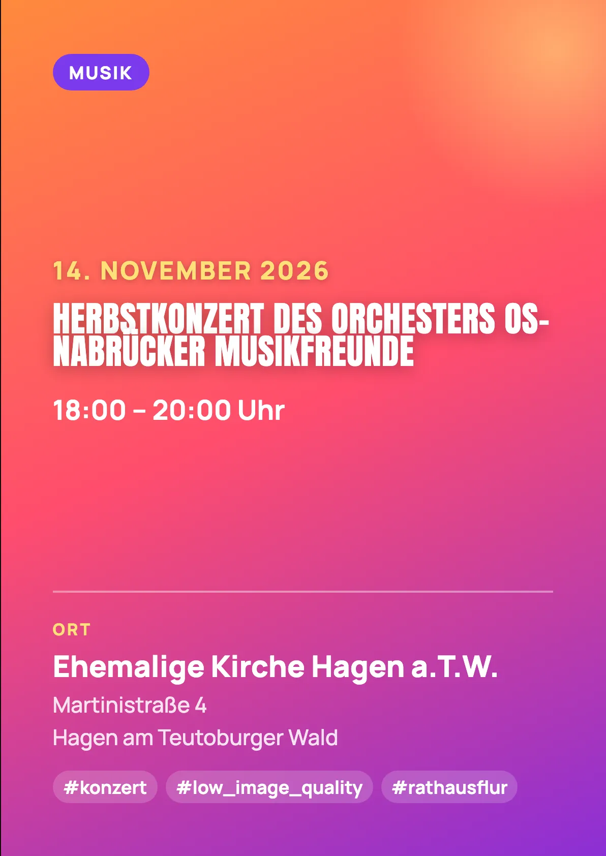 Veranstaltungsflyer