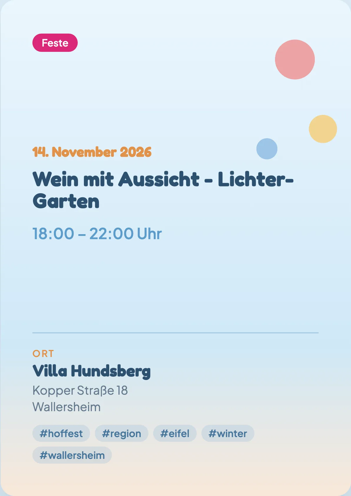 Veranstaltungsflyer