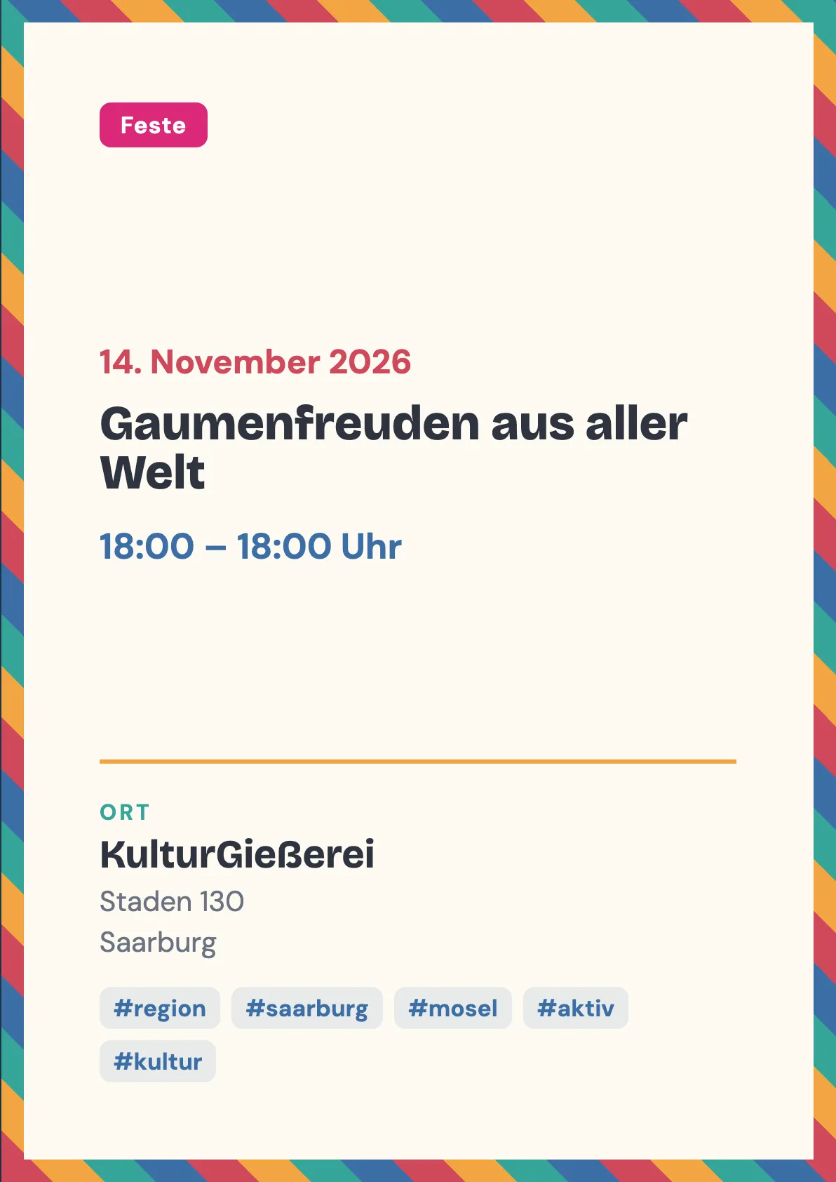 Veranstaltungsflyer