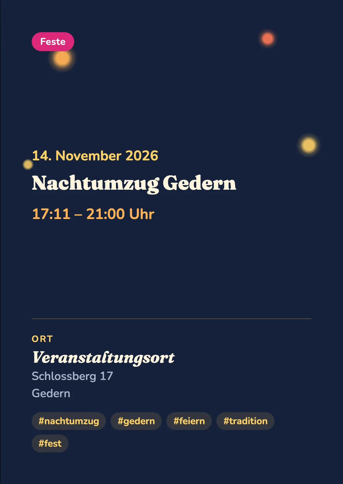 Veranstaltungsflyer