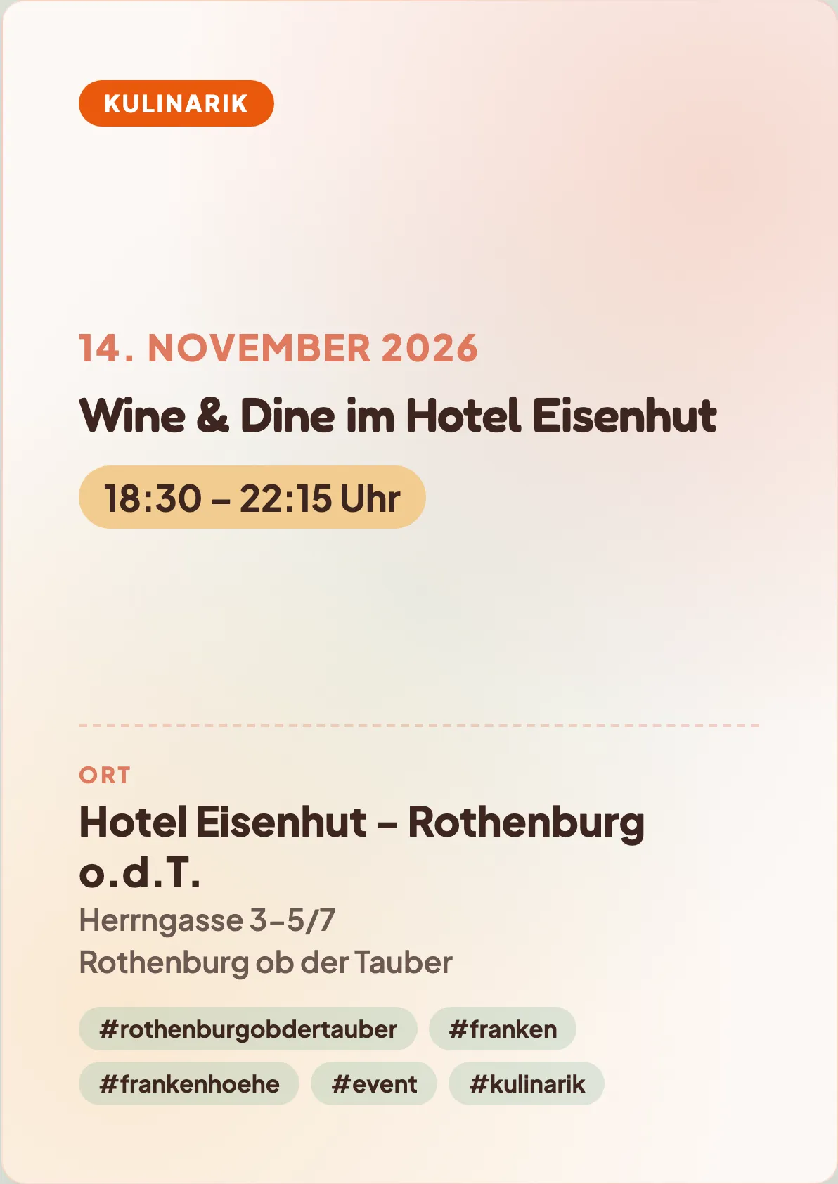 Veranstaltungsflyer