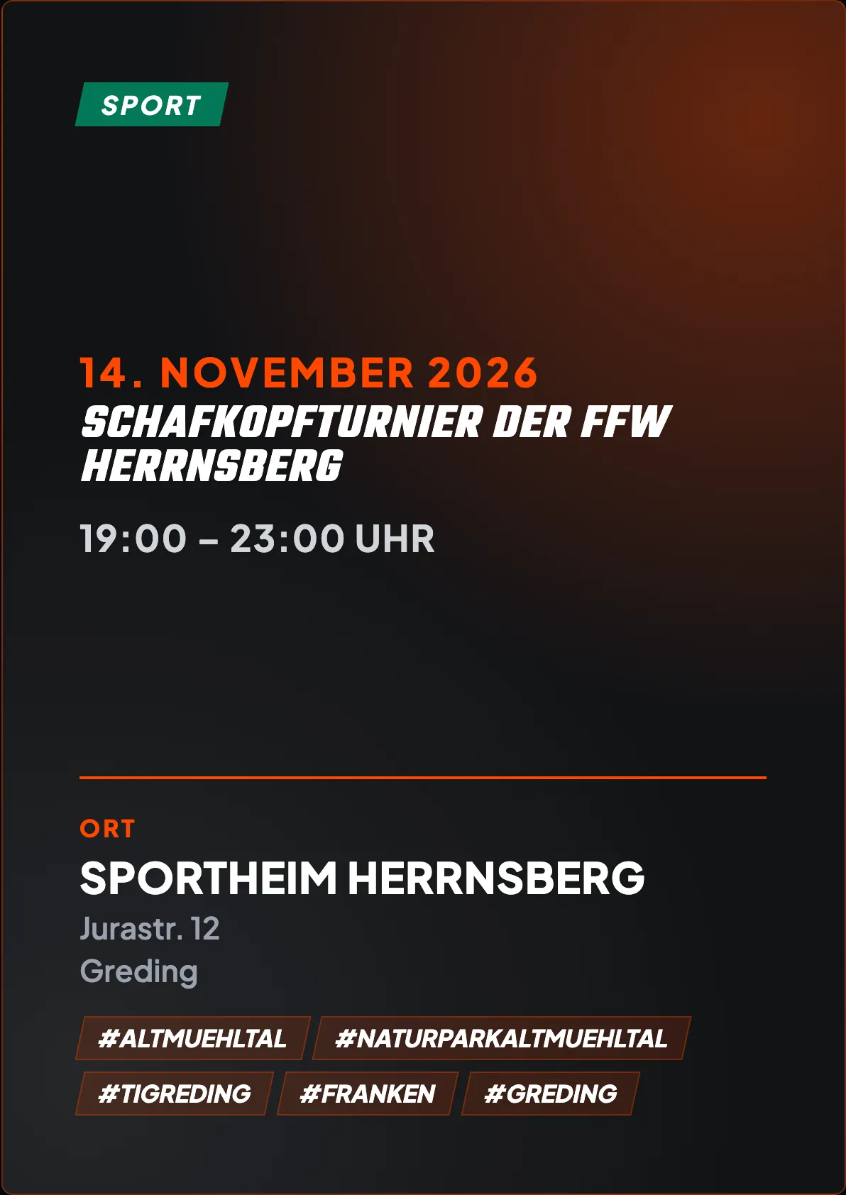 Veranstaltungsflyer
