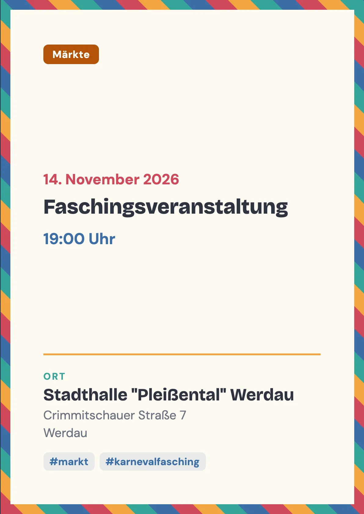 Veranstaltungsflyer