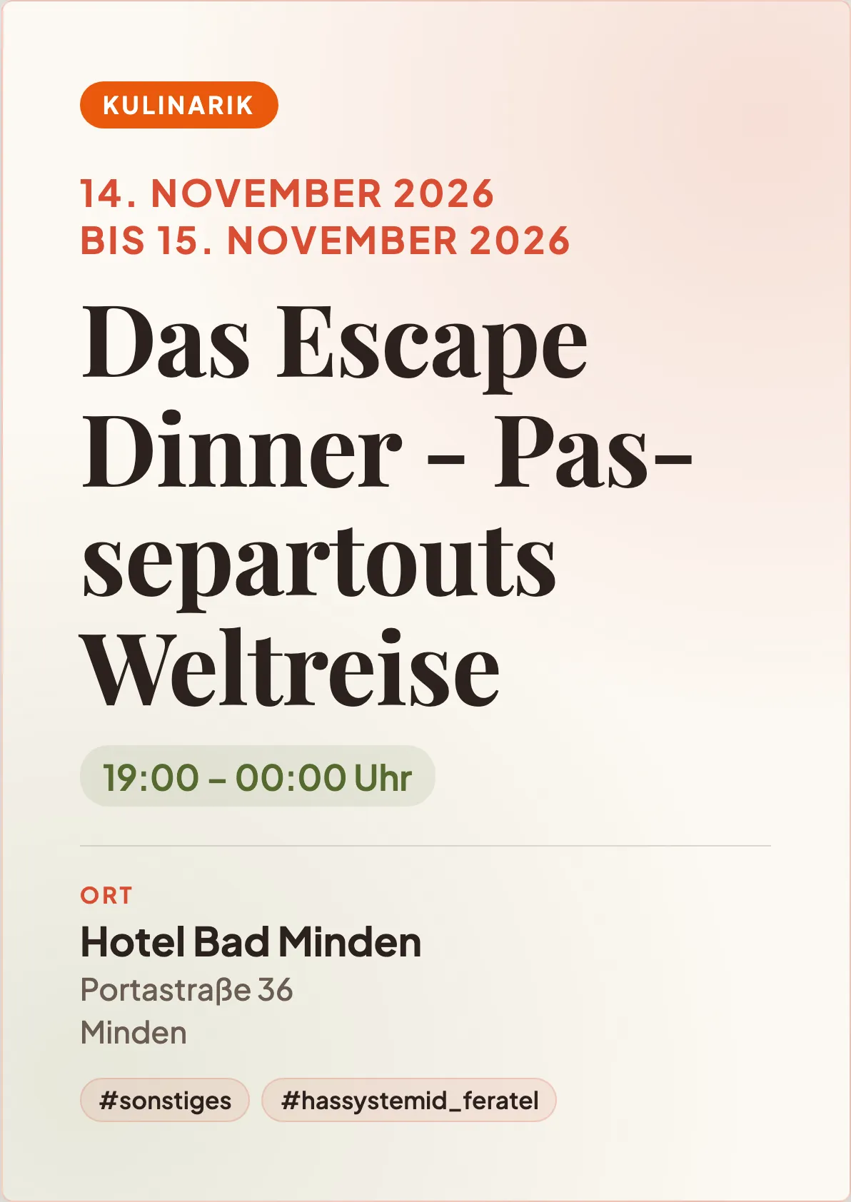 Veranstaltungsflyer