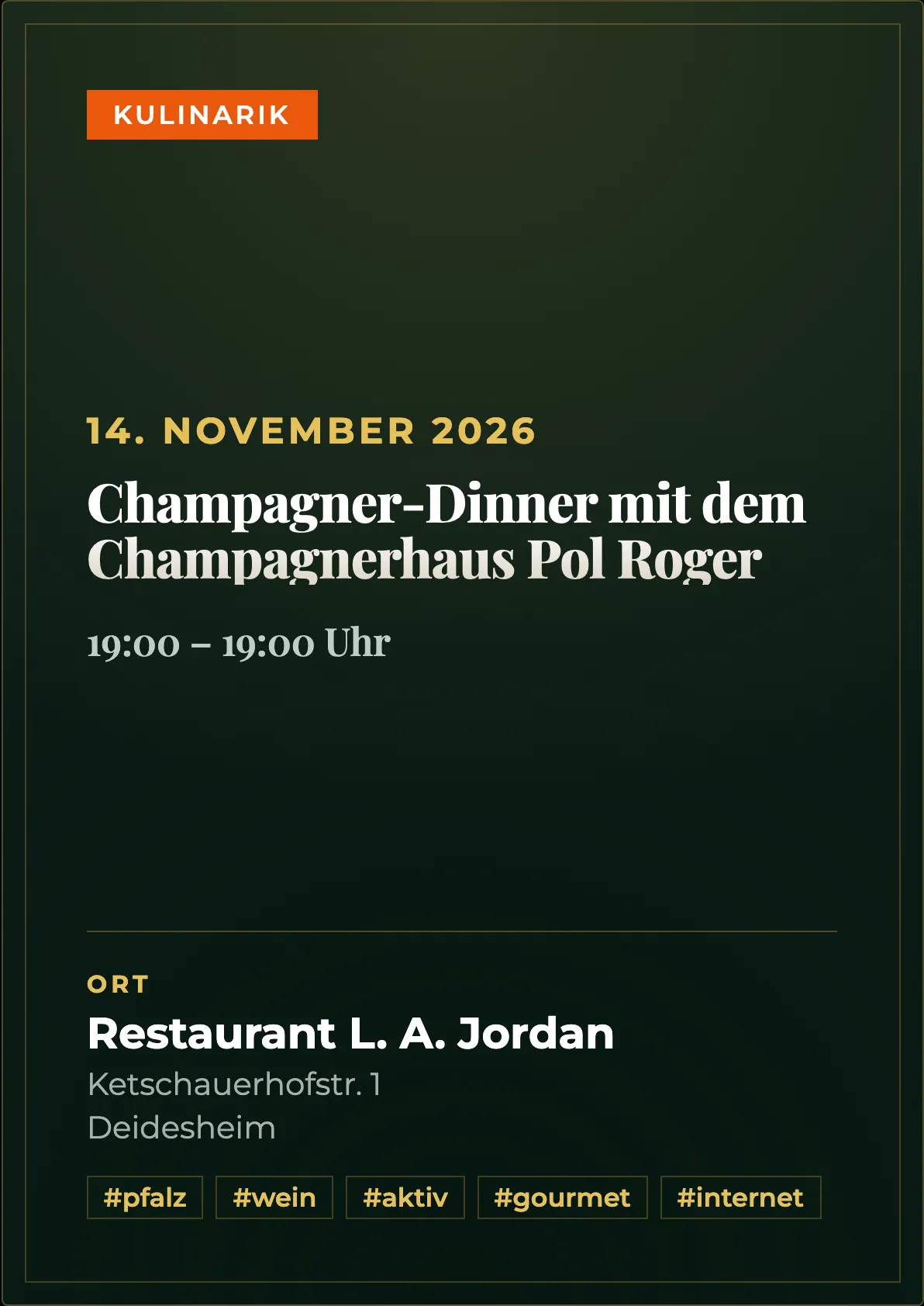 Veranstaltungsflyer