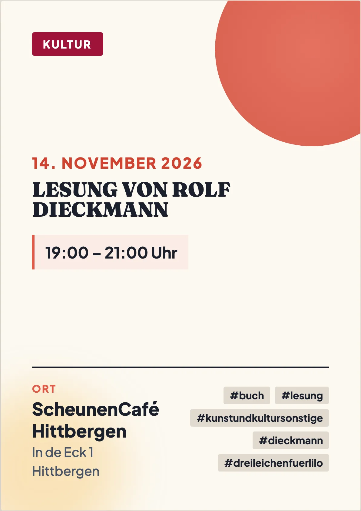 Veranstaltungsflyer