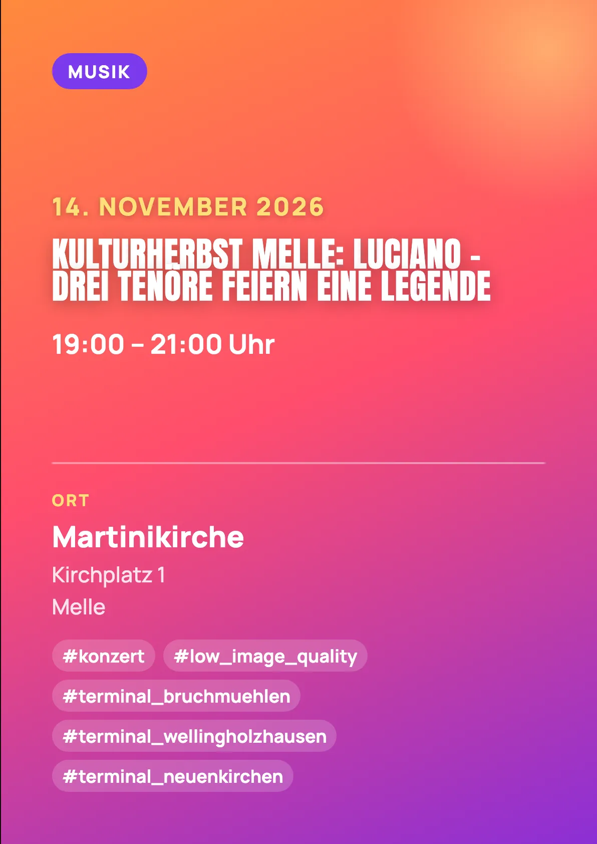 Veranstaltungsflyer