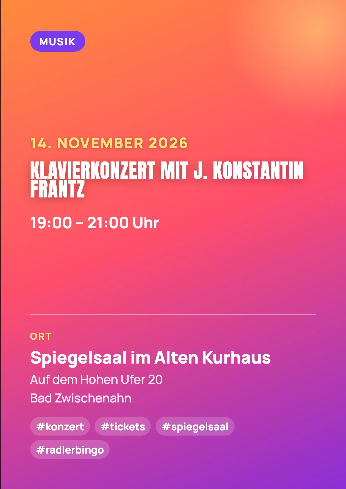 Veranstaltungsflyer