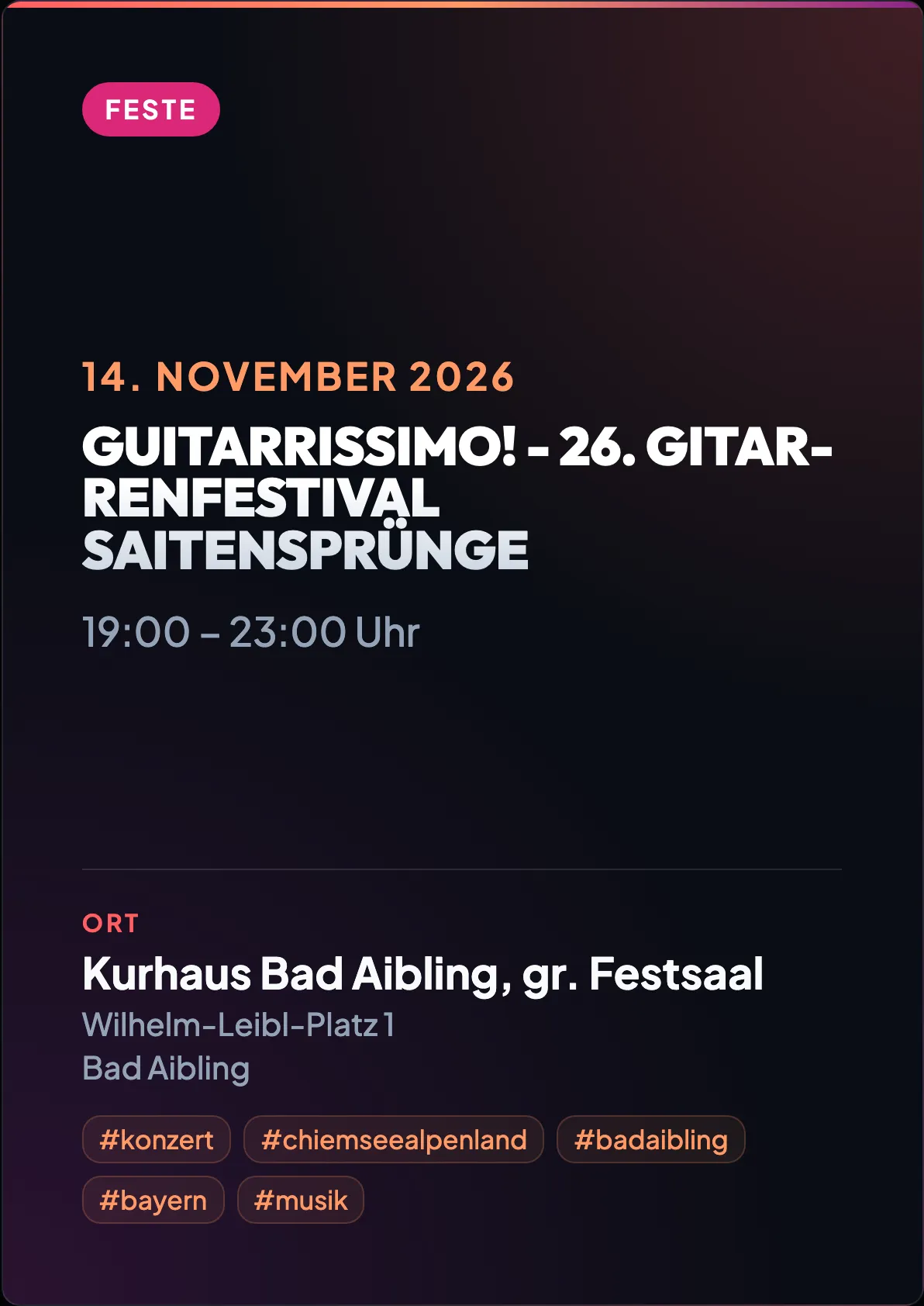 Veranstaltungsflyer