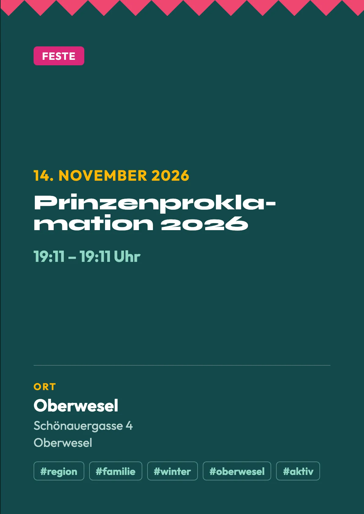 Veranstaltungsflyer