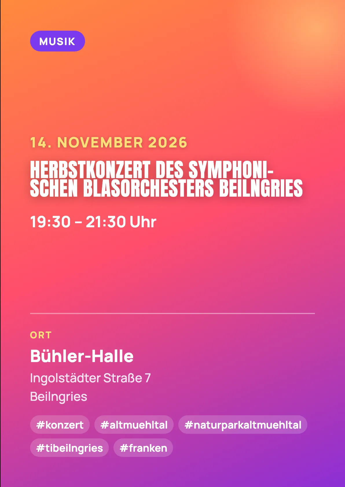 Veranstaltungsflyer
