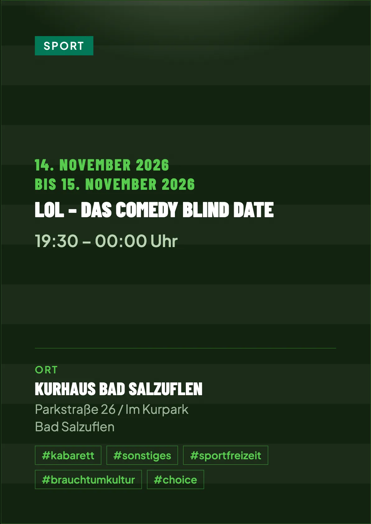 Veranstaltungsflyer