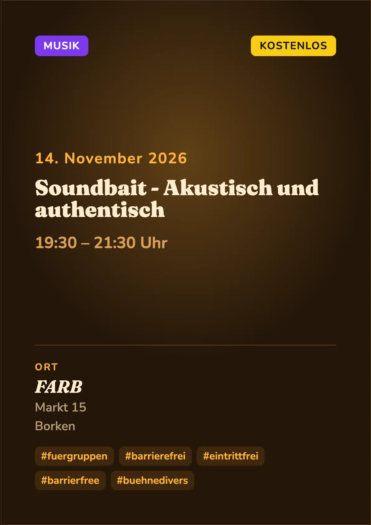Veranstaltungsflyer