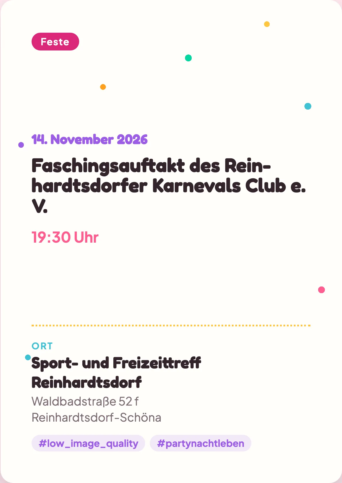 Veranstaltungsflyer