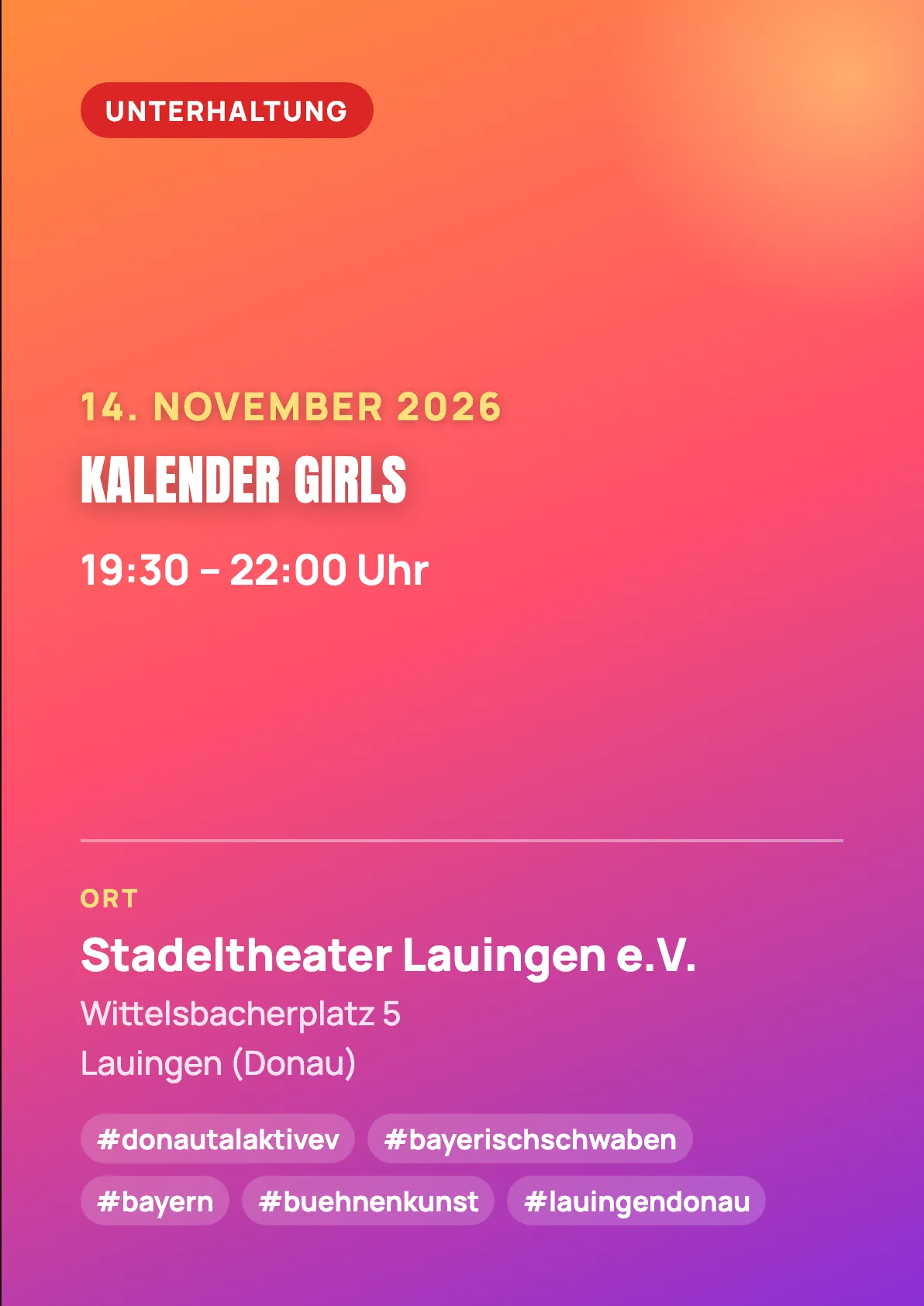 Veranstaltungsflyer