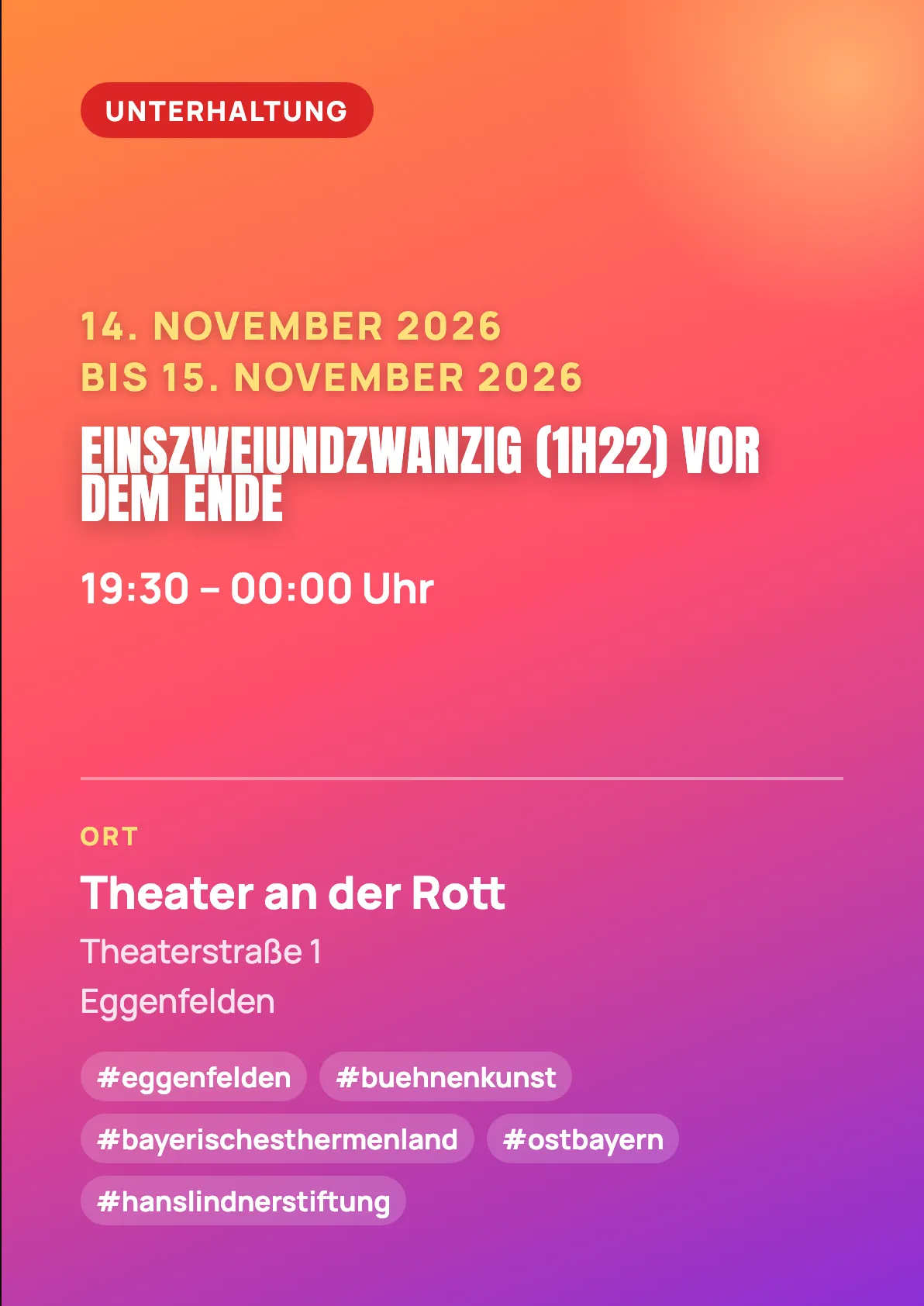 Veranstaltungsflyer