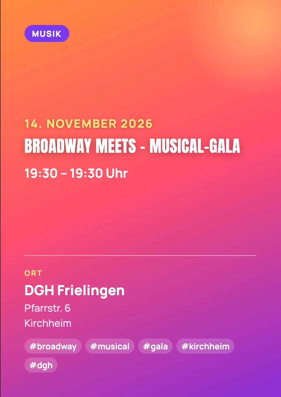 Veranstaltungsflyer