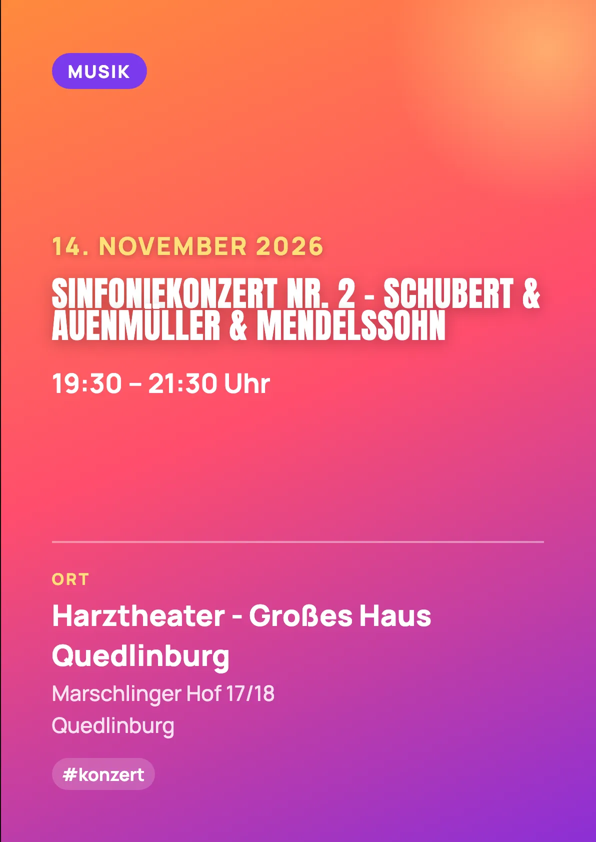 Veranstaltungsflyer