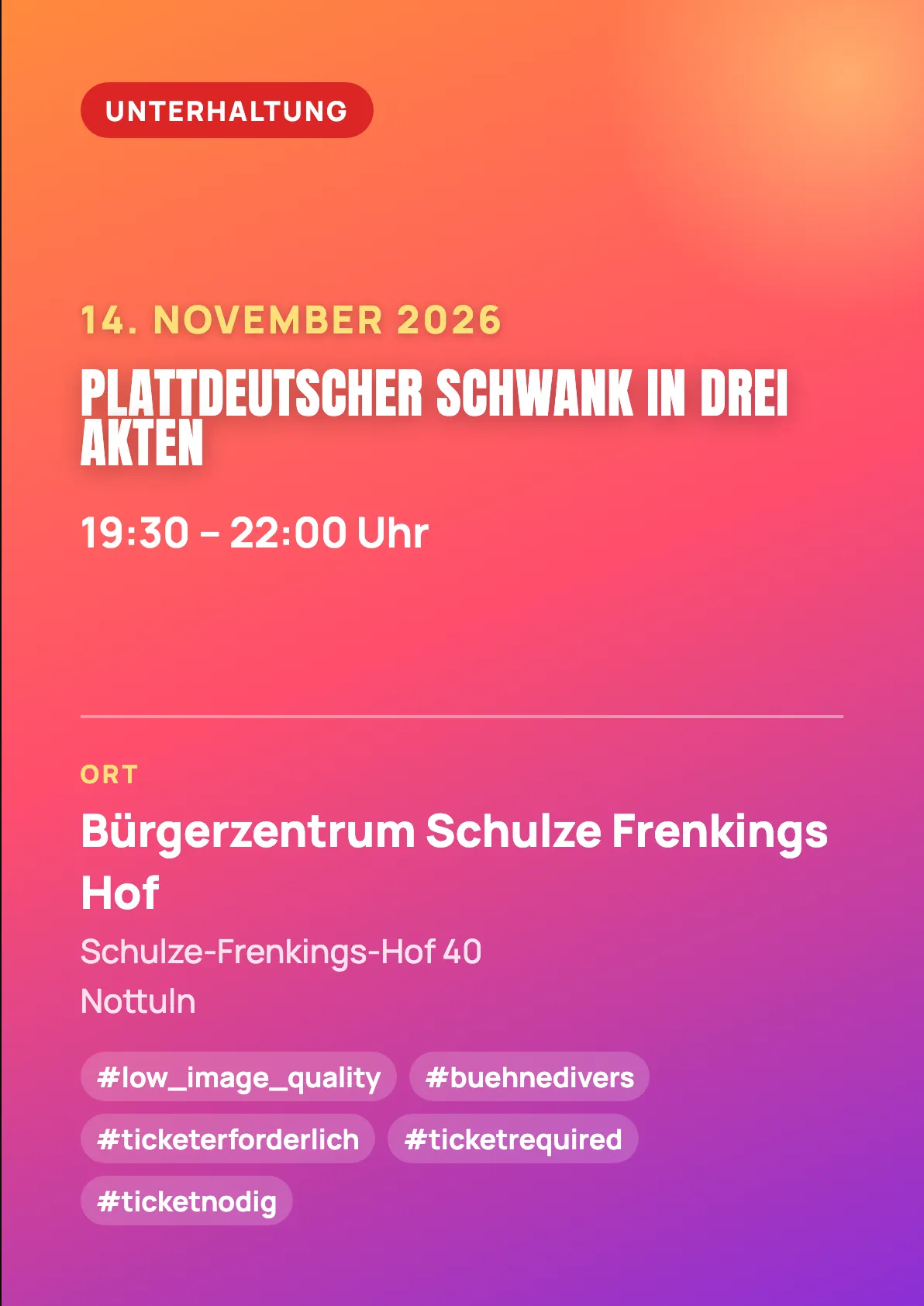 Veranstaltungsflyer