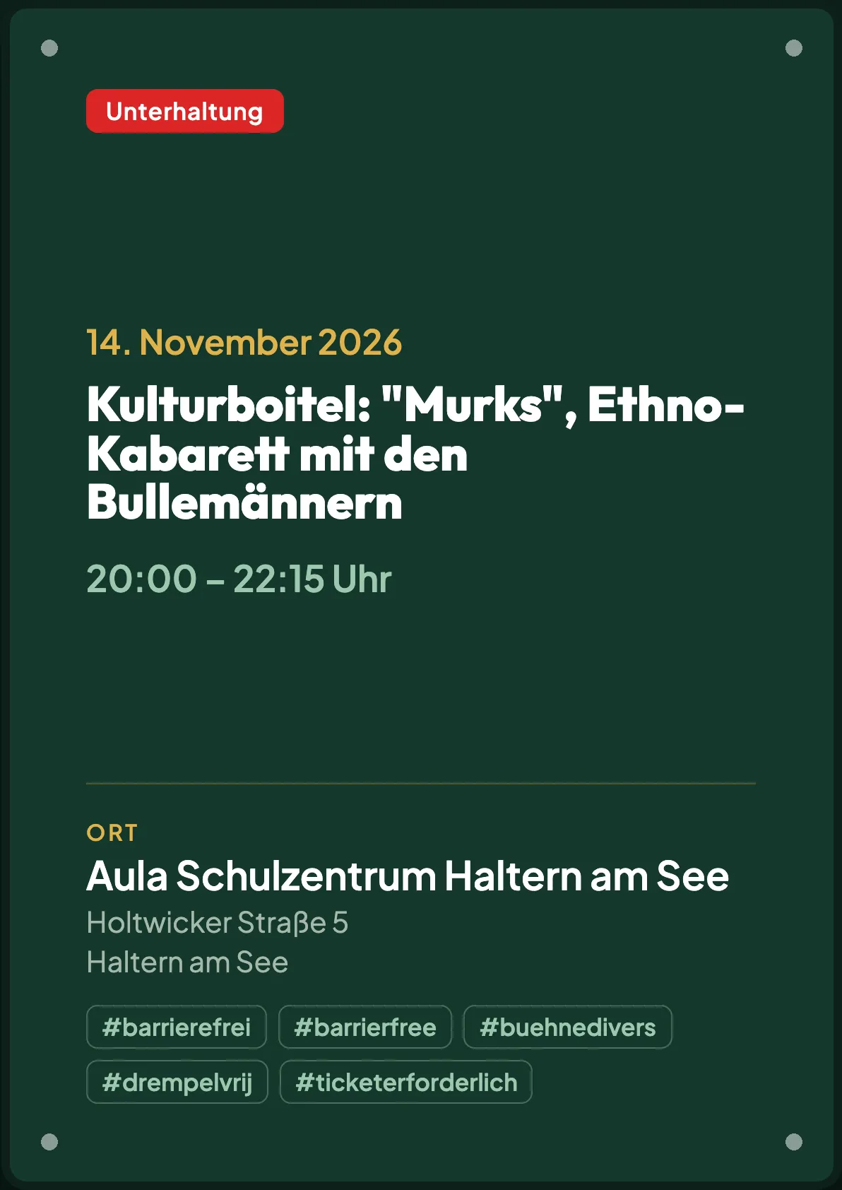 Veranstaltungsflyer