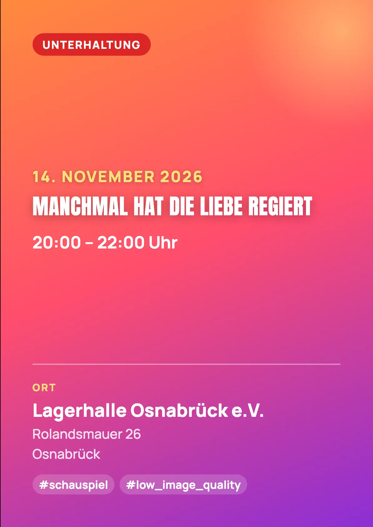 Veranstaltungsflyer