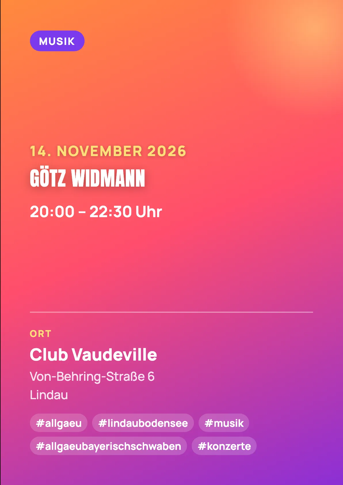 Veranstaltungsflyer